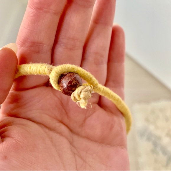 Handmade Hemp and Blown Glass Statement Necklace - Picture 7 of 8